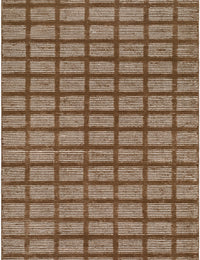 Track Geometric Hand-Tufted Wool Rug - Image 1