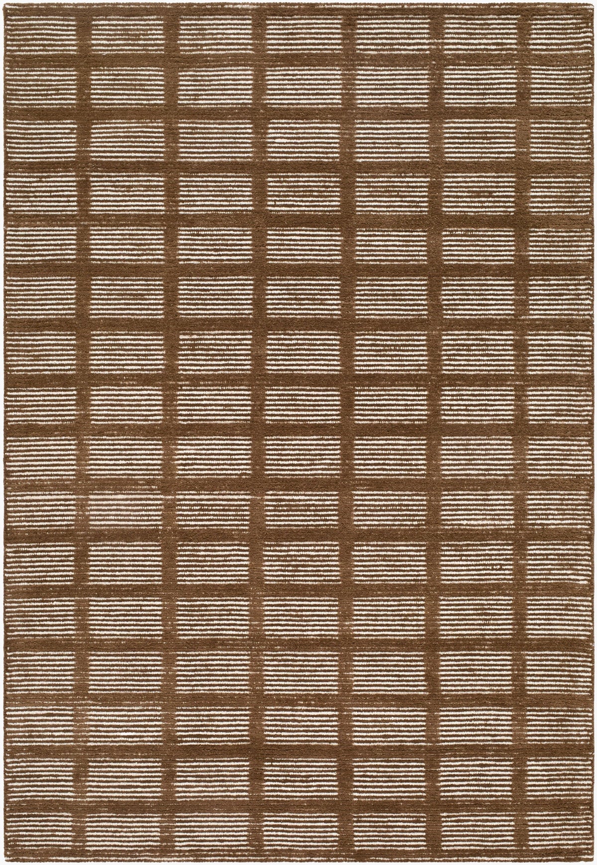 Track Geometric Hand-Tufted Wool Rug - Image 1