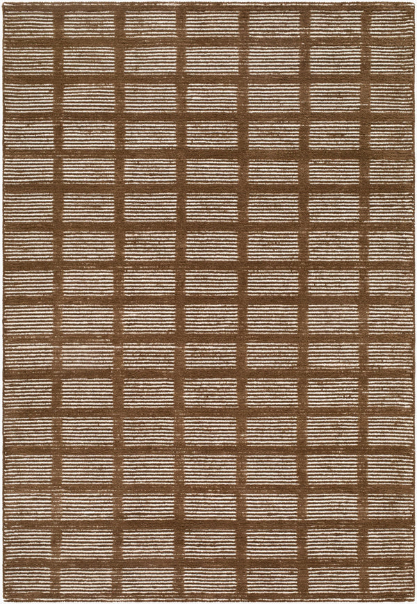 Track Geometric Hand-Tufted Wool Rug - Image 1