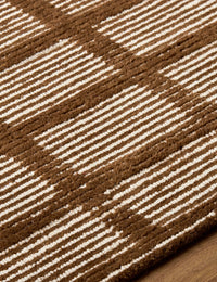 Track Geometric Hand-Tufted Wool Rug - Image 6