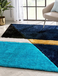 Triangle D Plush Shag Rug - Image 1