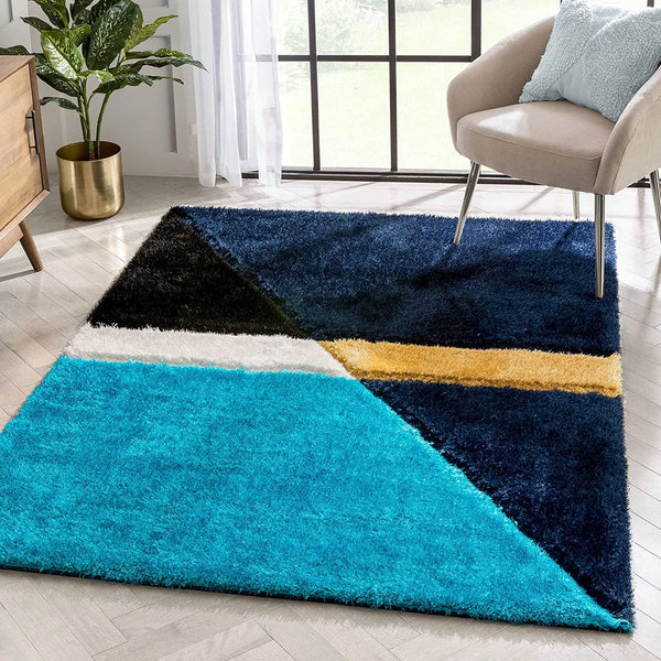 Triangle D Plush Shag Rug - Image 1