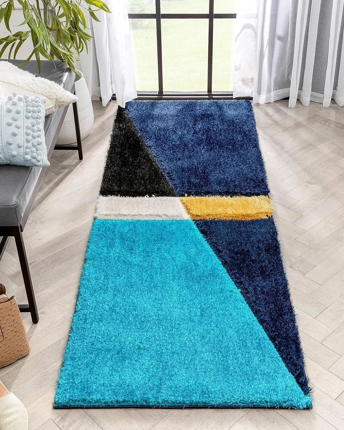 Triangle D Plush Shag Rug - Image 8