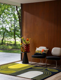 Tulip Seagrass Floral Hand-Tufted Wool Rug - Image 2