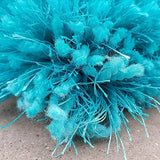Turquoise Solid Plush Shag Rug - Image 3