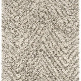 Wave Ivory Grey Modern Plush Shag Rug - Image 4