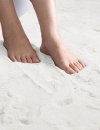 White Faux Rabbit Fur Rug - Image 3