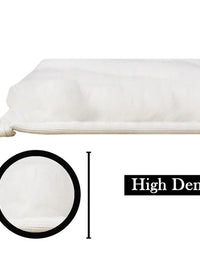 White Faux Rabbit Fur Rug - Image 5