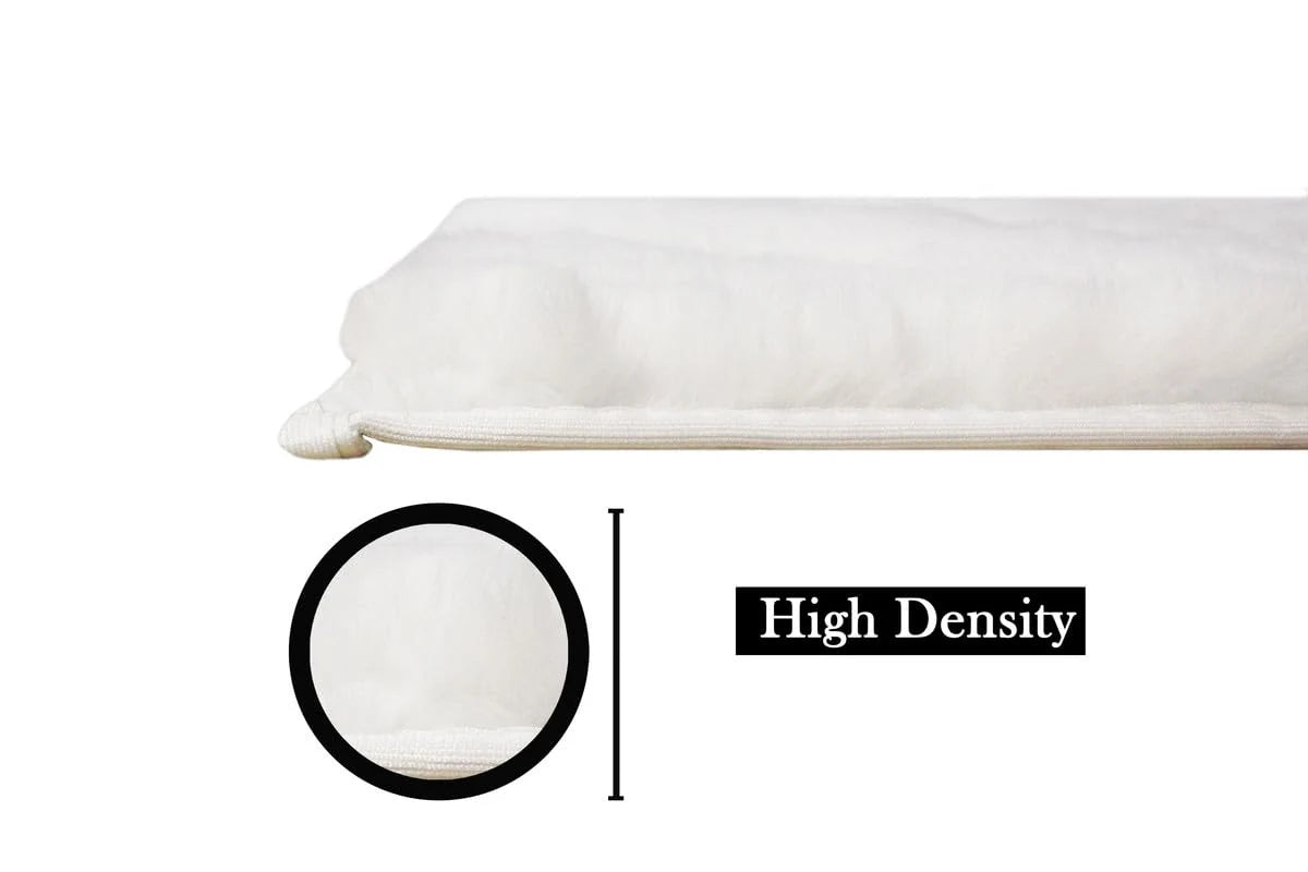 White Faux Rabbit Fur Rug - Image 5