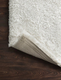 White Solid Plush Shag Rug - Image 5