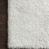 White Solid Plush Shag Rug - Image 6