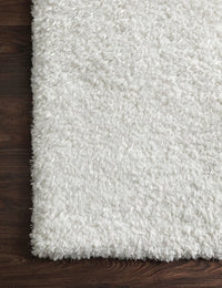 White Solid Plush Shag Rug - Image 6