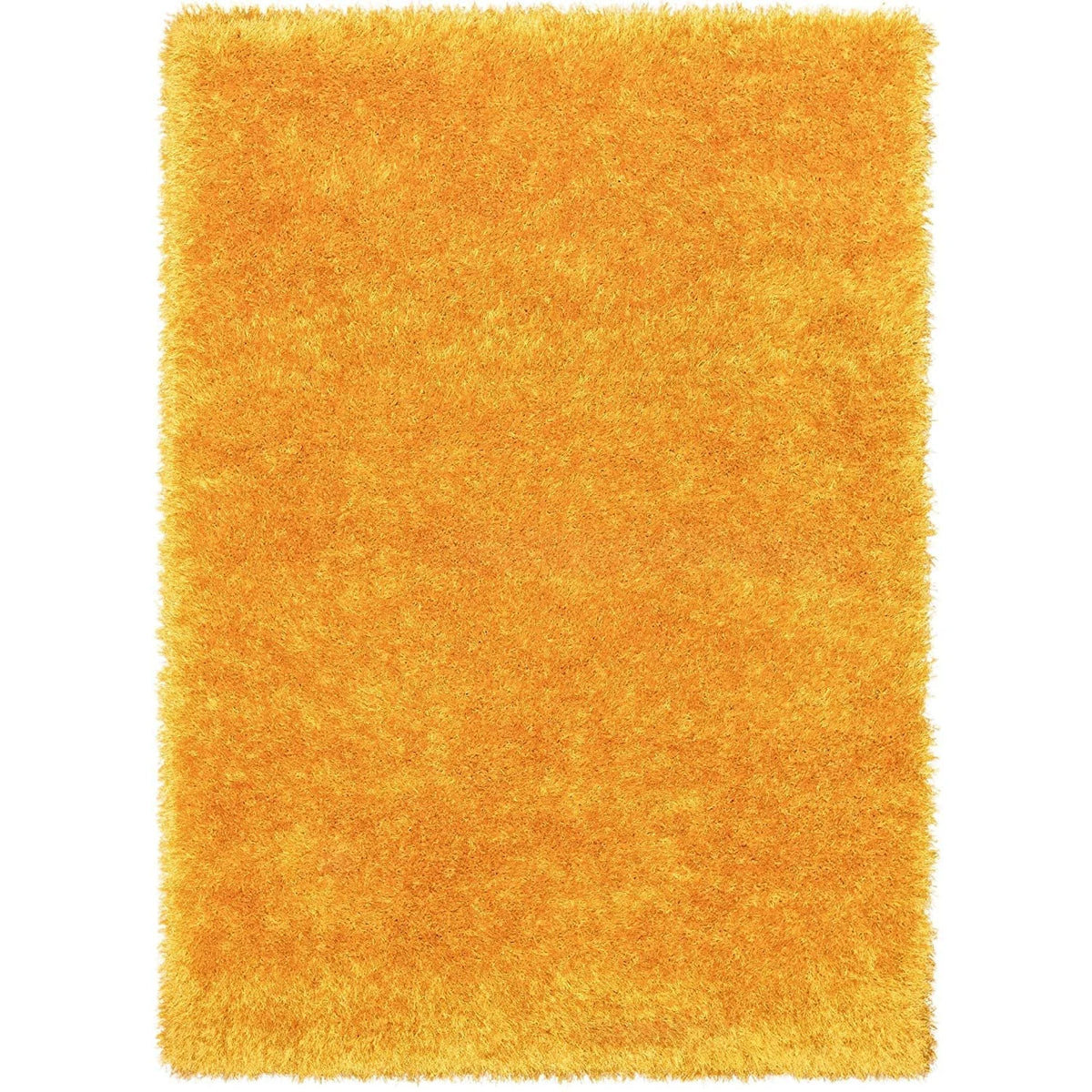 Yellow Solid Plush Shag Rug - Image 2