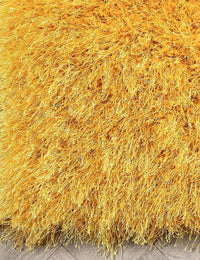 Yellow Solid Plush Shag Rug - Image 4
