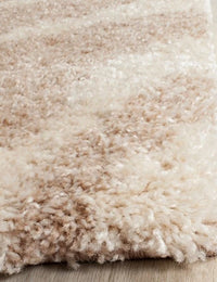 Zebra Ivory,Beige Modern Plush Shag Rug - Image 3