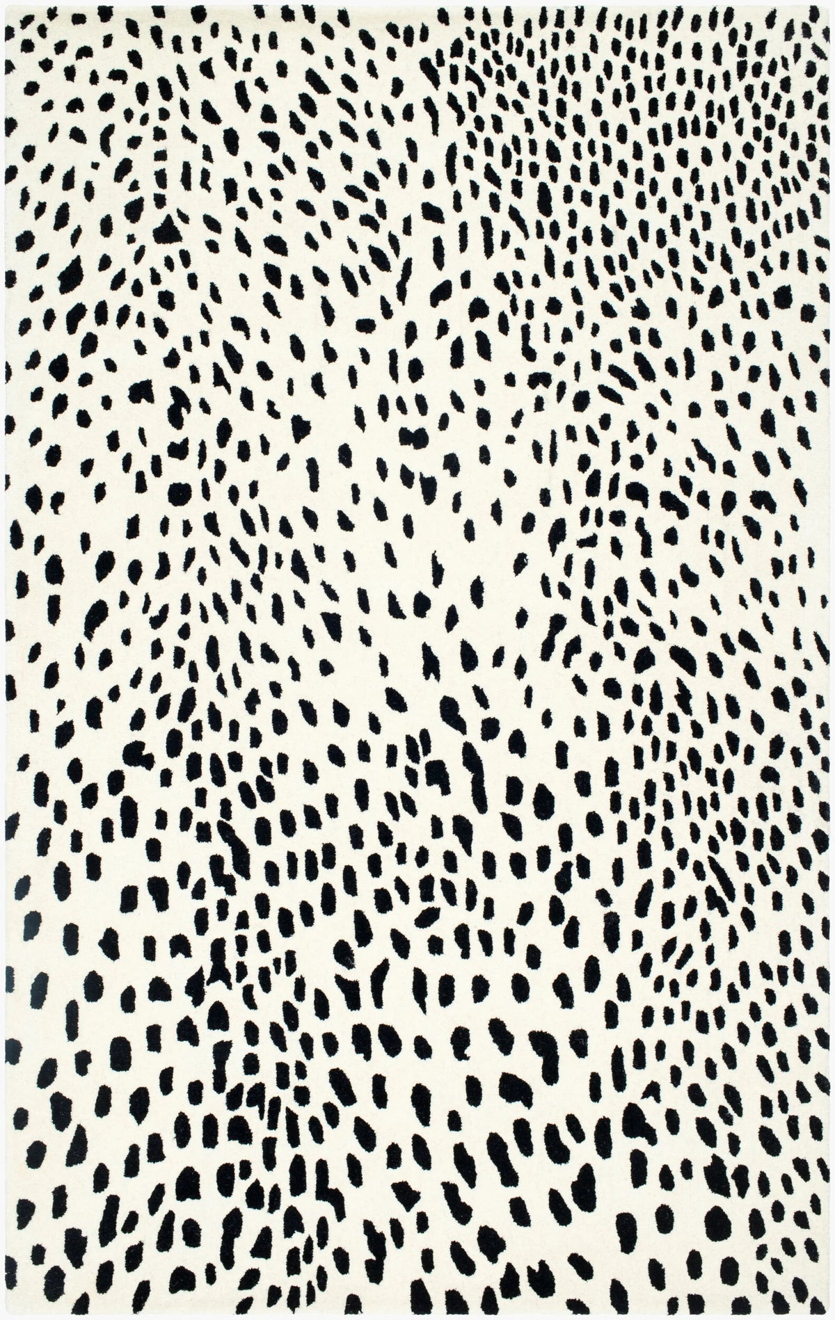 Zebra Modern Hand-Tufted Wool Rug - Image 1