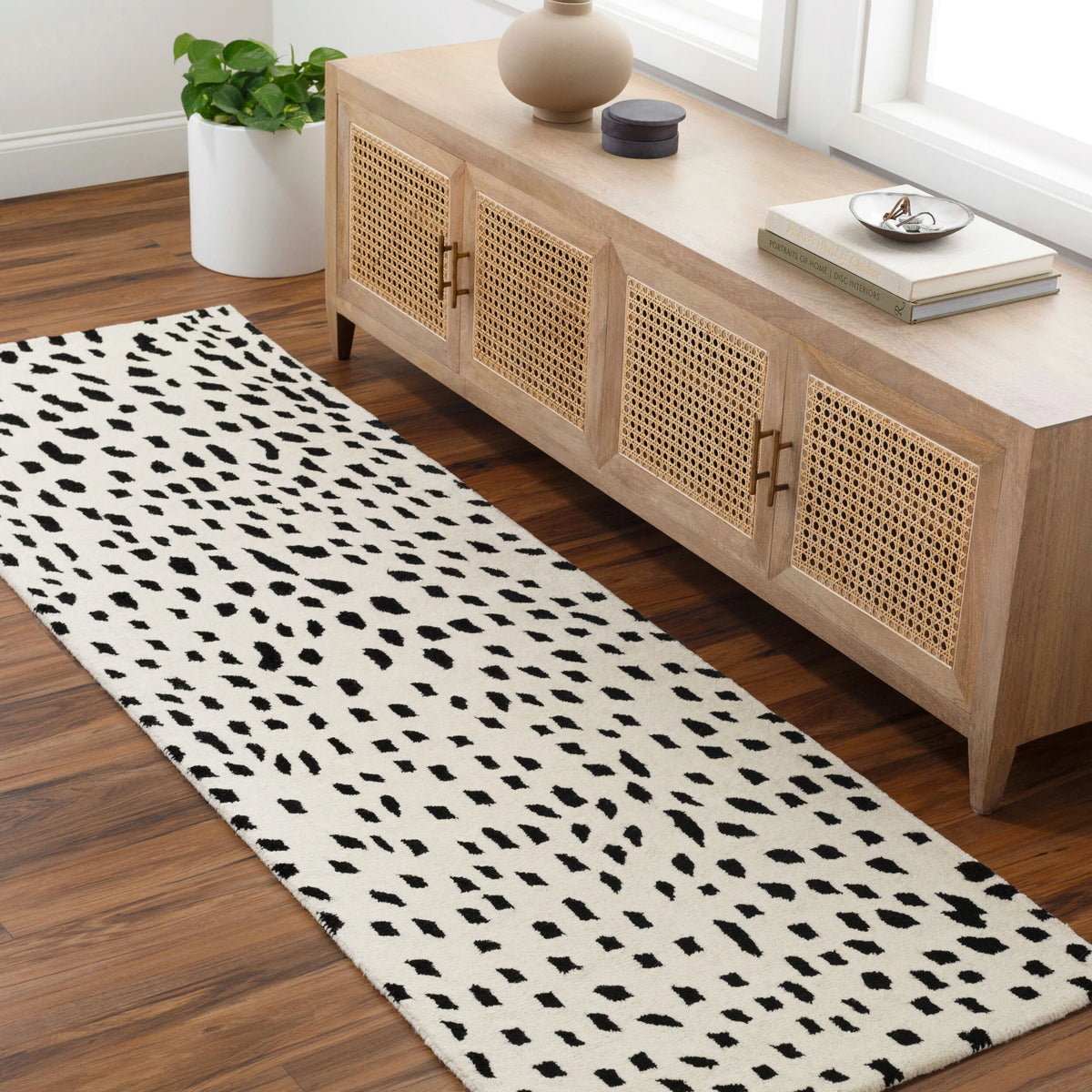 Zebra Modern Hand-Tufted Wool Rug - Image 3