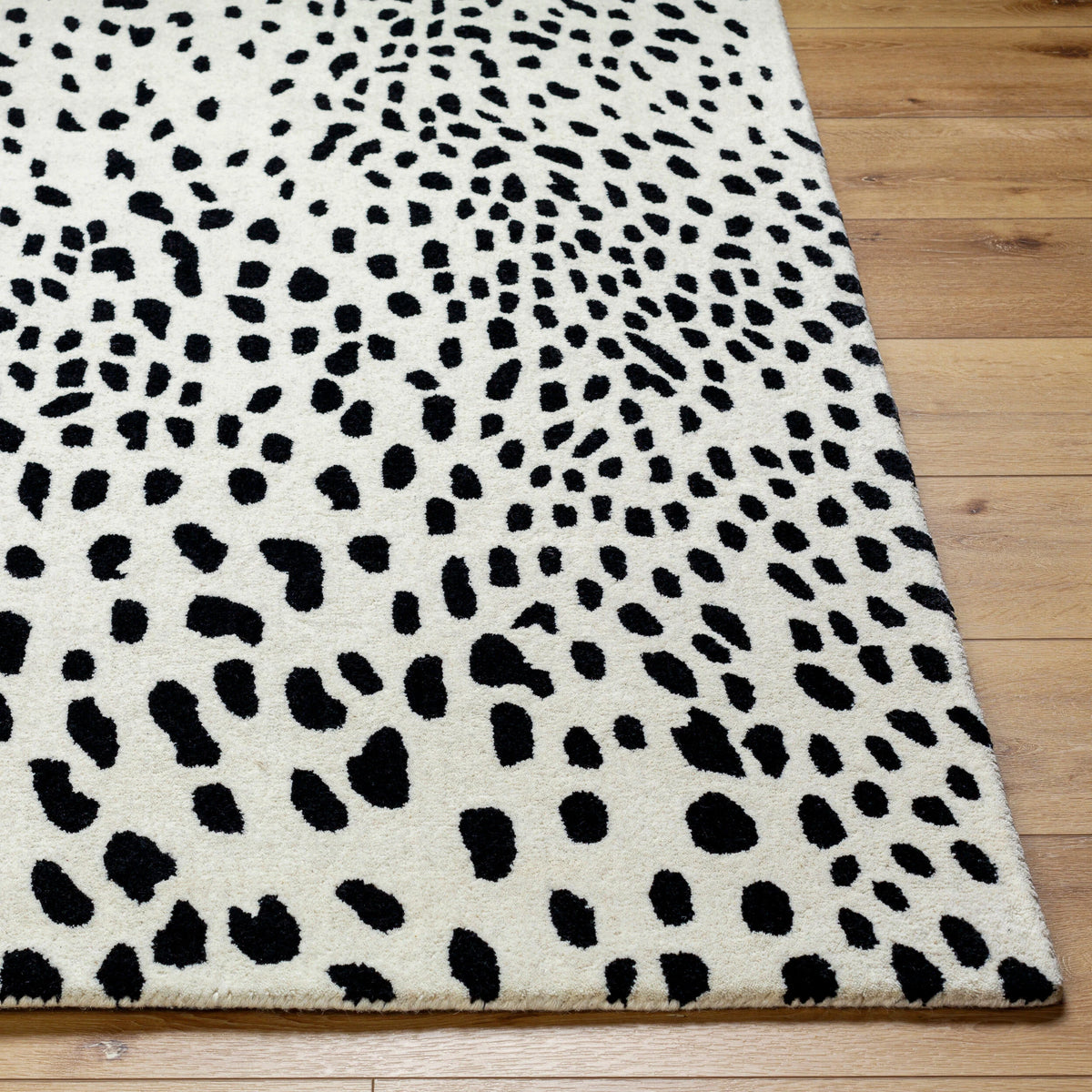 Zebra Modern Hand-Tufted Wool Rug - Image 5