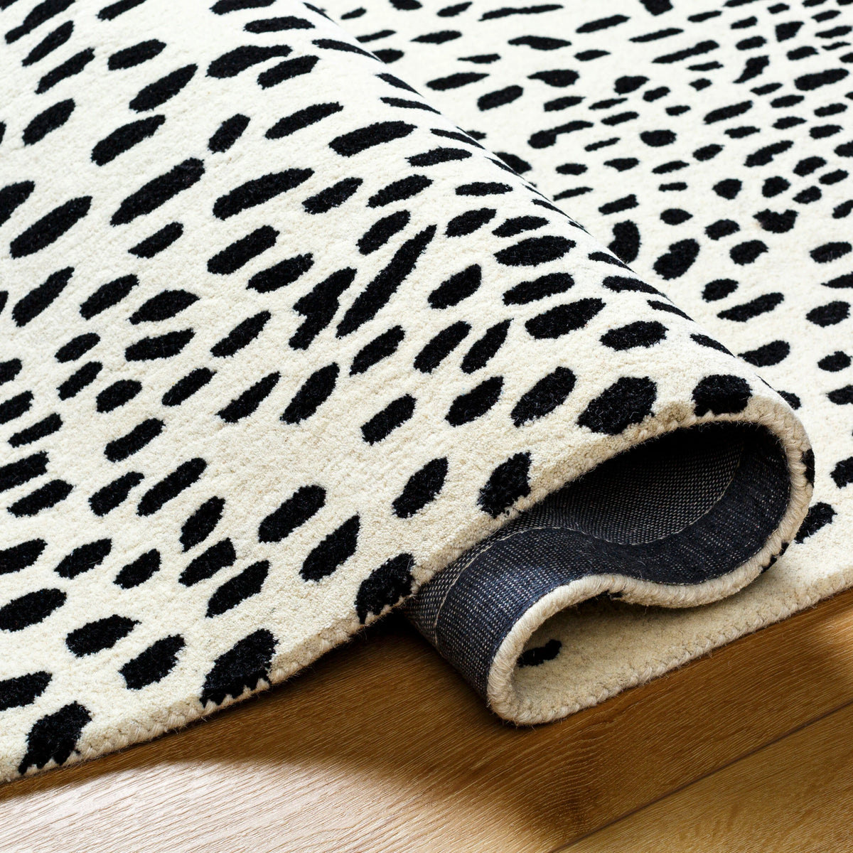 Zebra Modern Hand-Tufted Wool Rug - Image 7