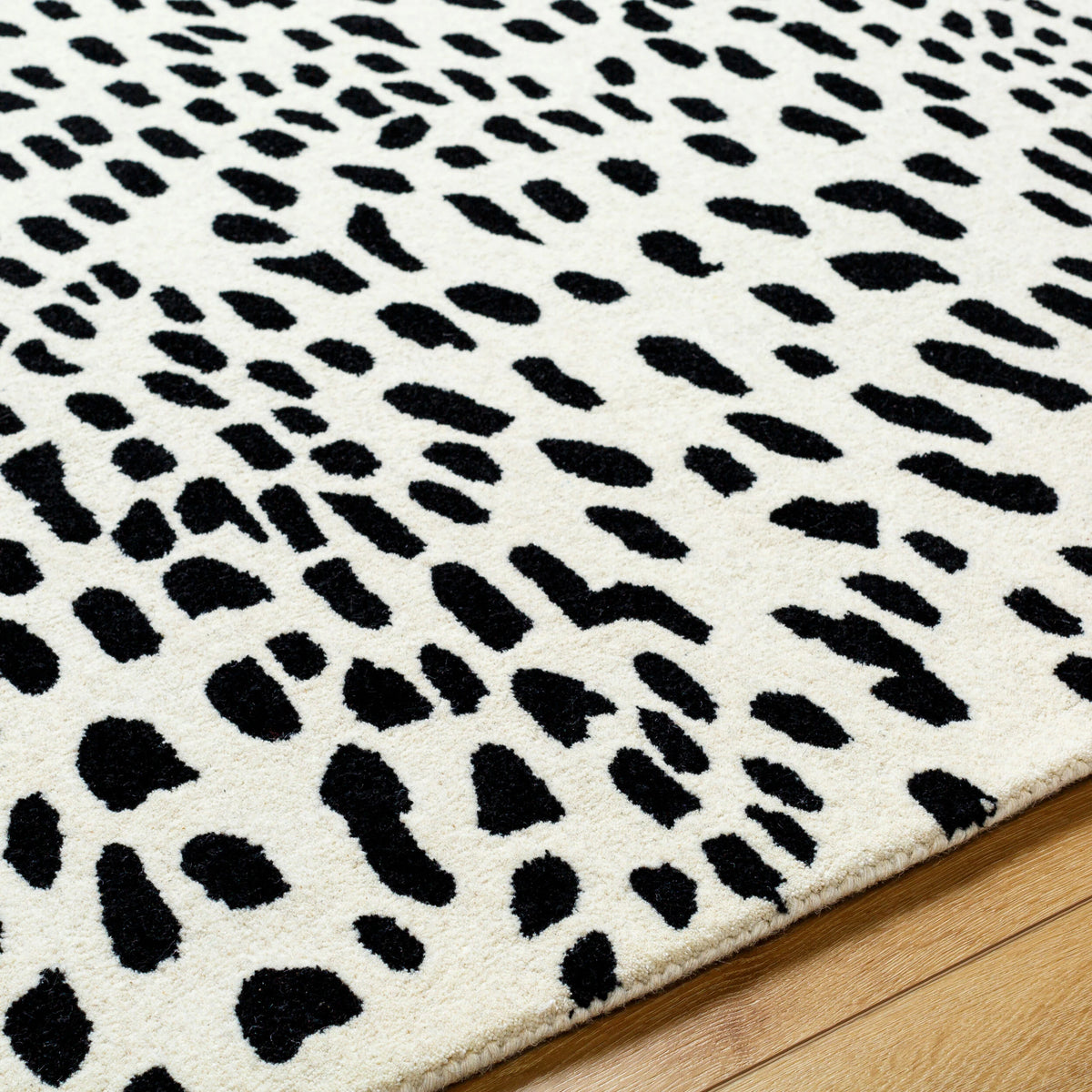 Zebra Modern Hand-Tufted Wool Rug - Image 8