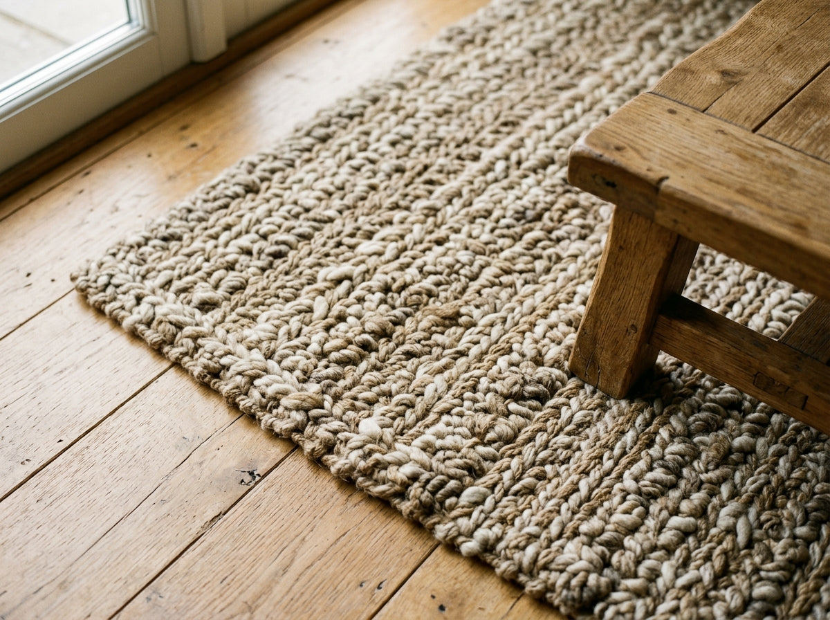 Natural and Textured Custom Rug Inspiration